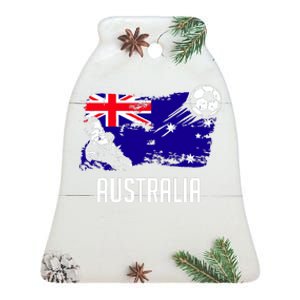 Australia Flag Jersey Australian Soccer Team Australian Ceramic Bell Ornament