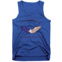 American Flag July 4th Eagle Land Of The Free Because Brave Gift Tank Top