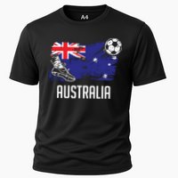 Australia Flag Jersey Australian Soccer Team Australian Cooling Performance Crew T-Shirt