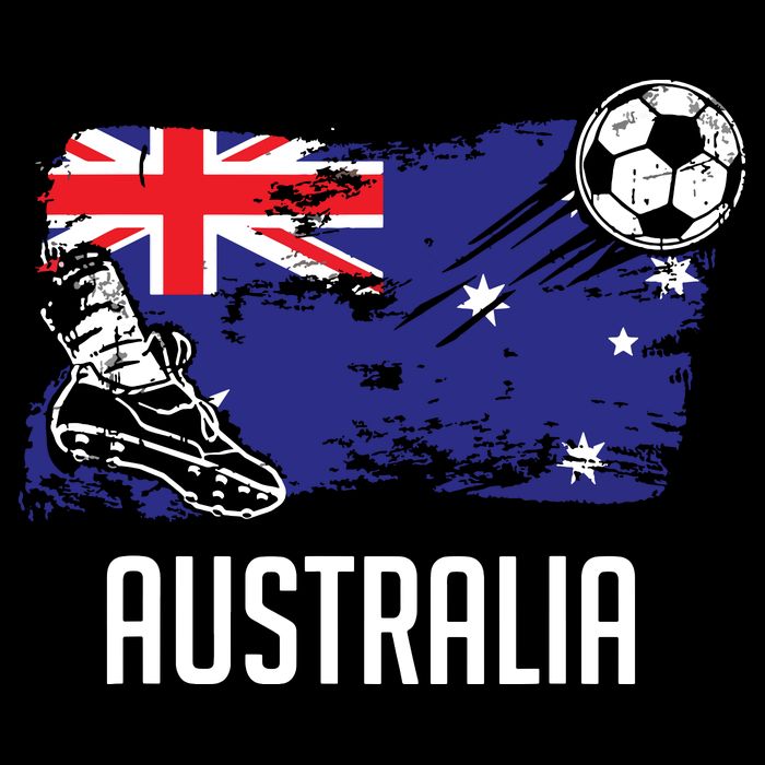 Australia Flag Jersey Australian Soccer Team Australian Cooling Performance Crew T-Shirt