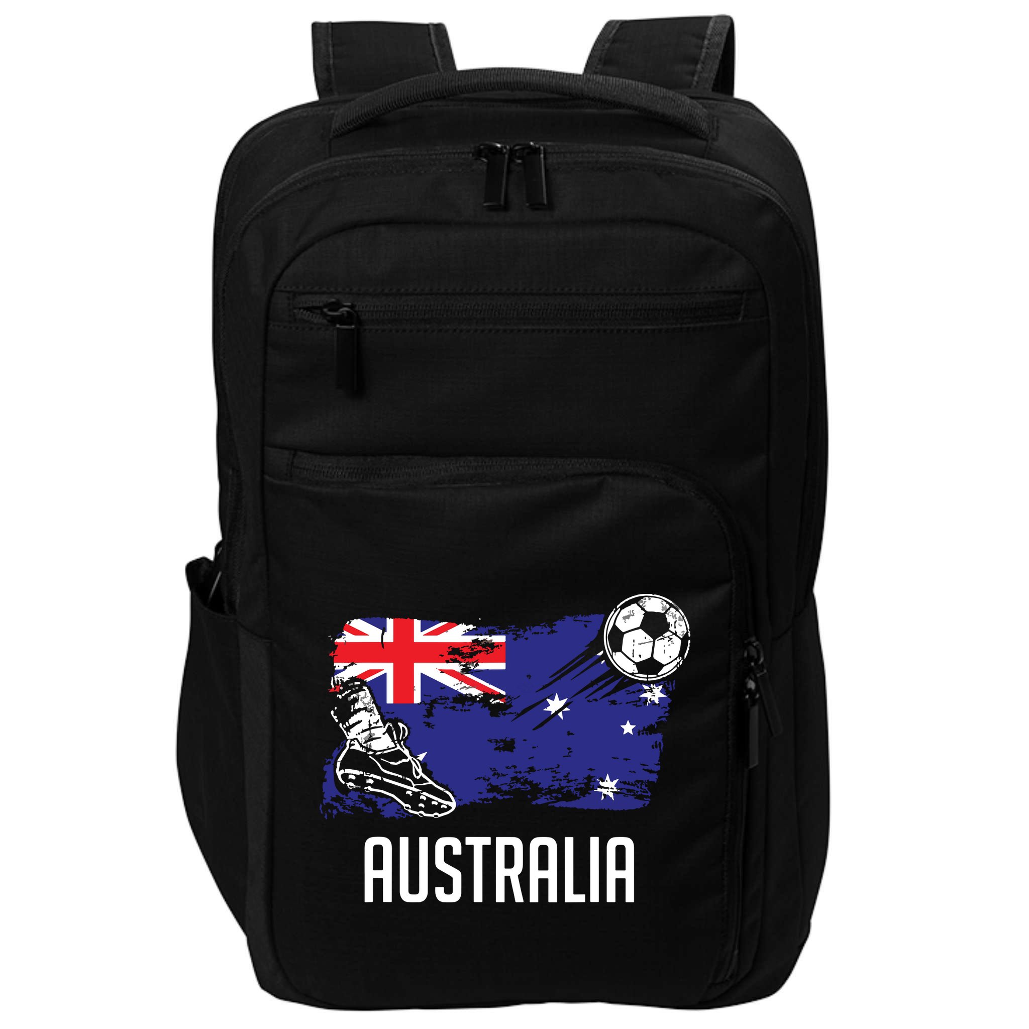 Australia Flag Jersey Australian Soccer Team Australian Impact Tech Backpack