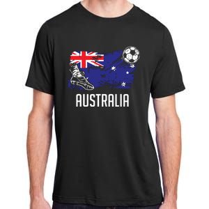 Australia Flag Jersey Australian Soccer Team Australian Adult ChromaSoft Performance T-Shirt