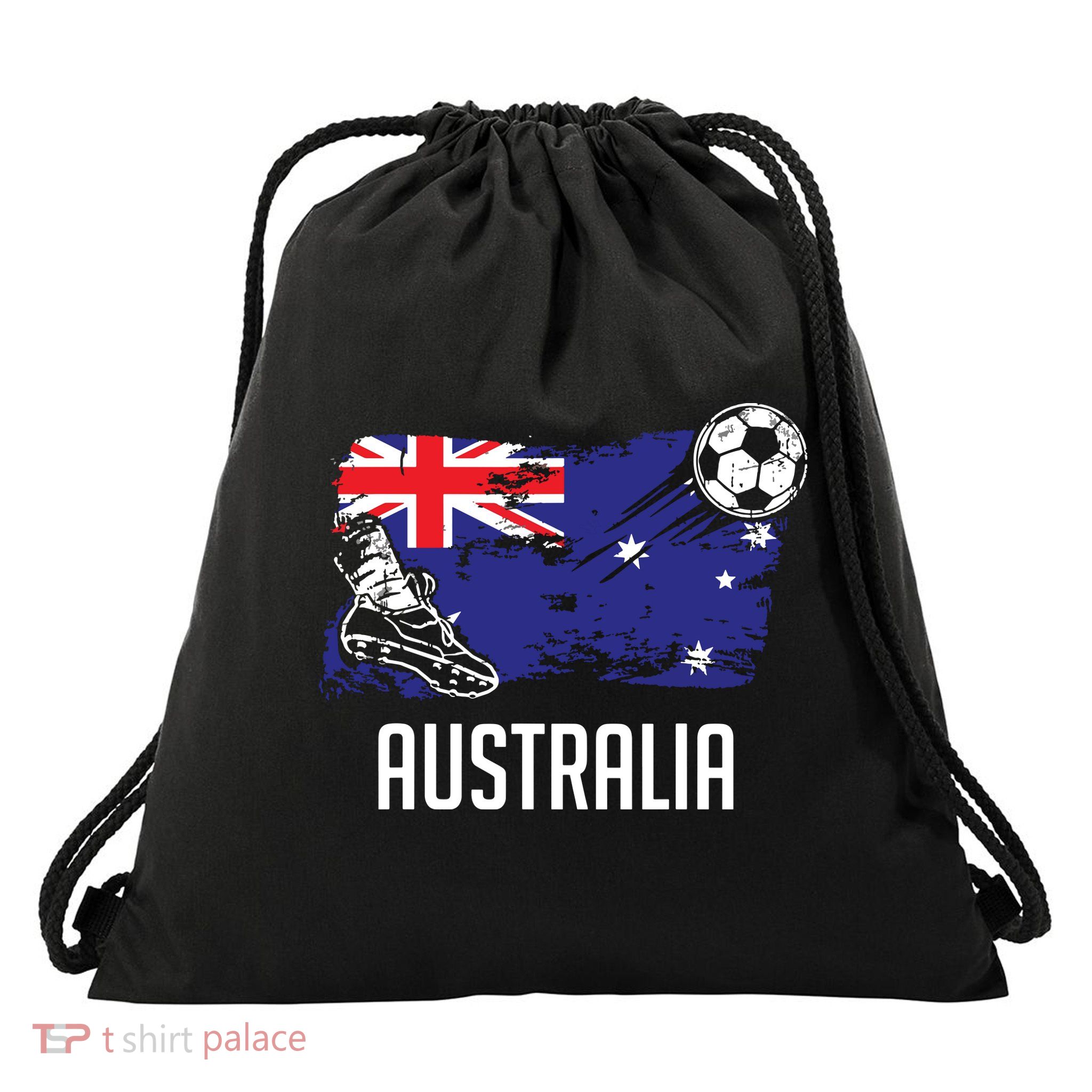 Australia Flag Jersey Australian Soccer Team Australian Drawstring Bag