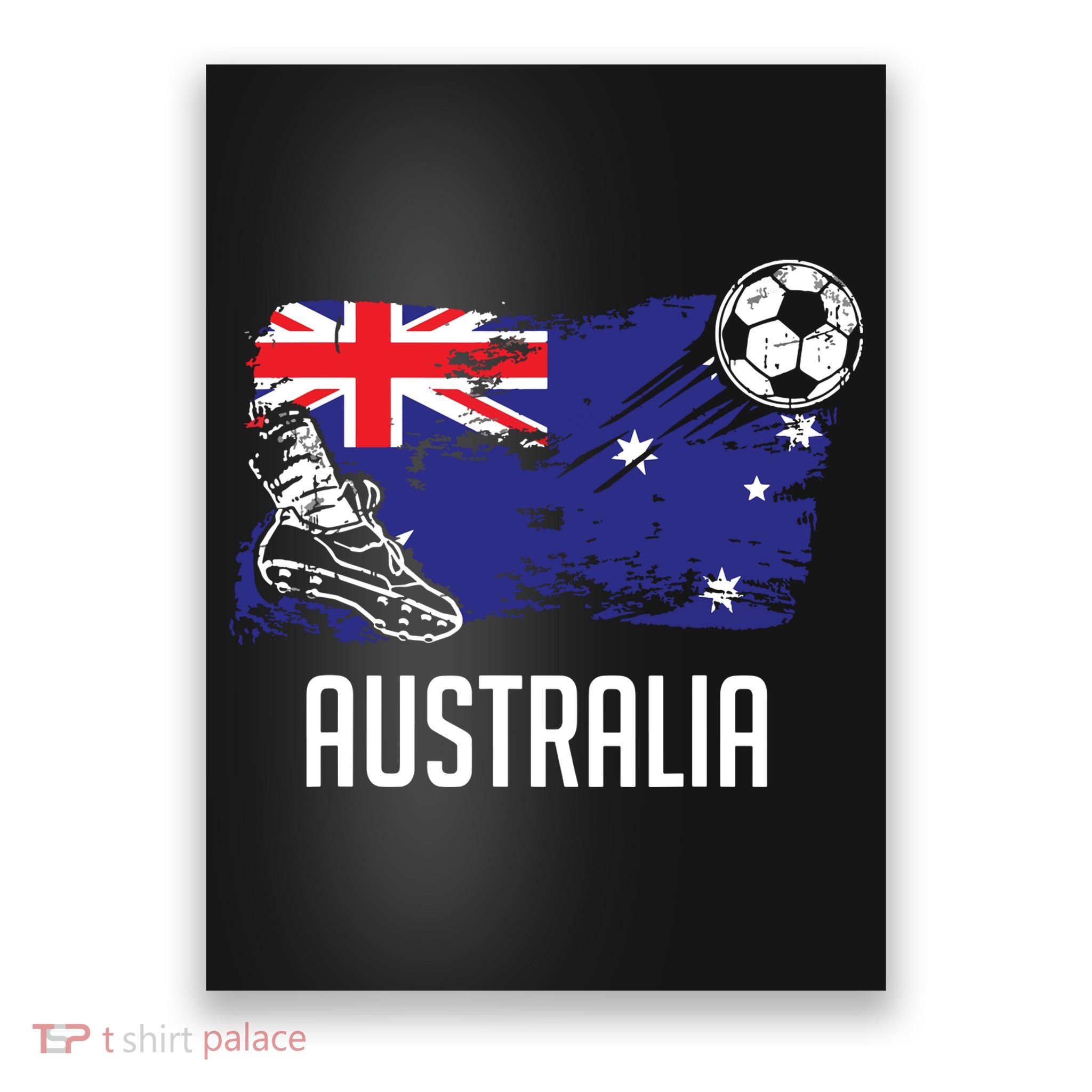 Australia Flag Jersey Australian Soccer Team Australian Poster