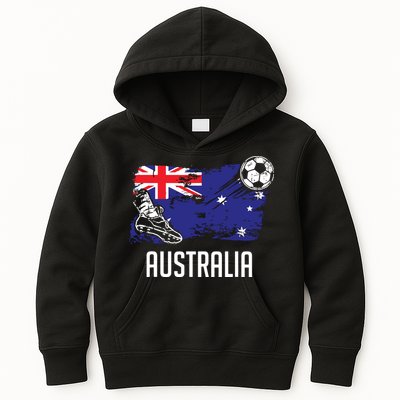 Australia Flag Jersey Australian Soccer Team Australian Kids Hoodie