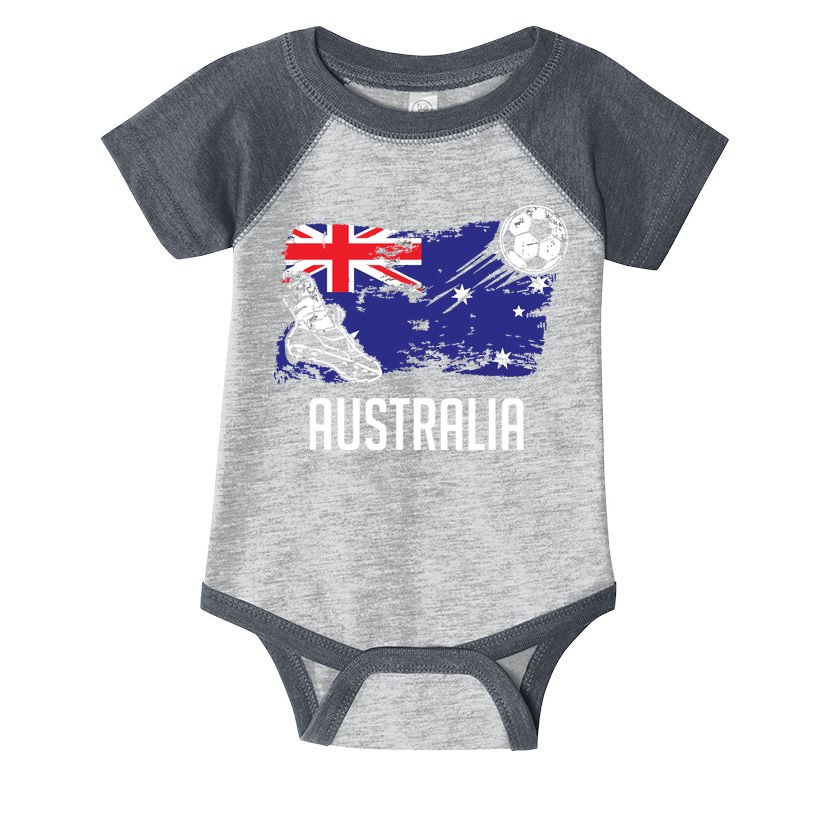 Australia Flag Jersey Australian Soccer Team Australian Infant Baby Jersey Bodysuit