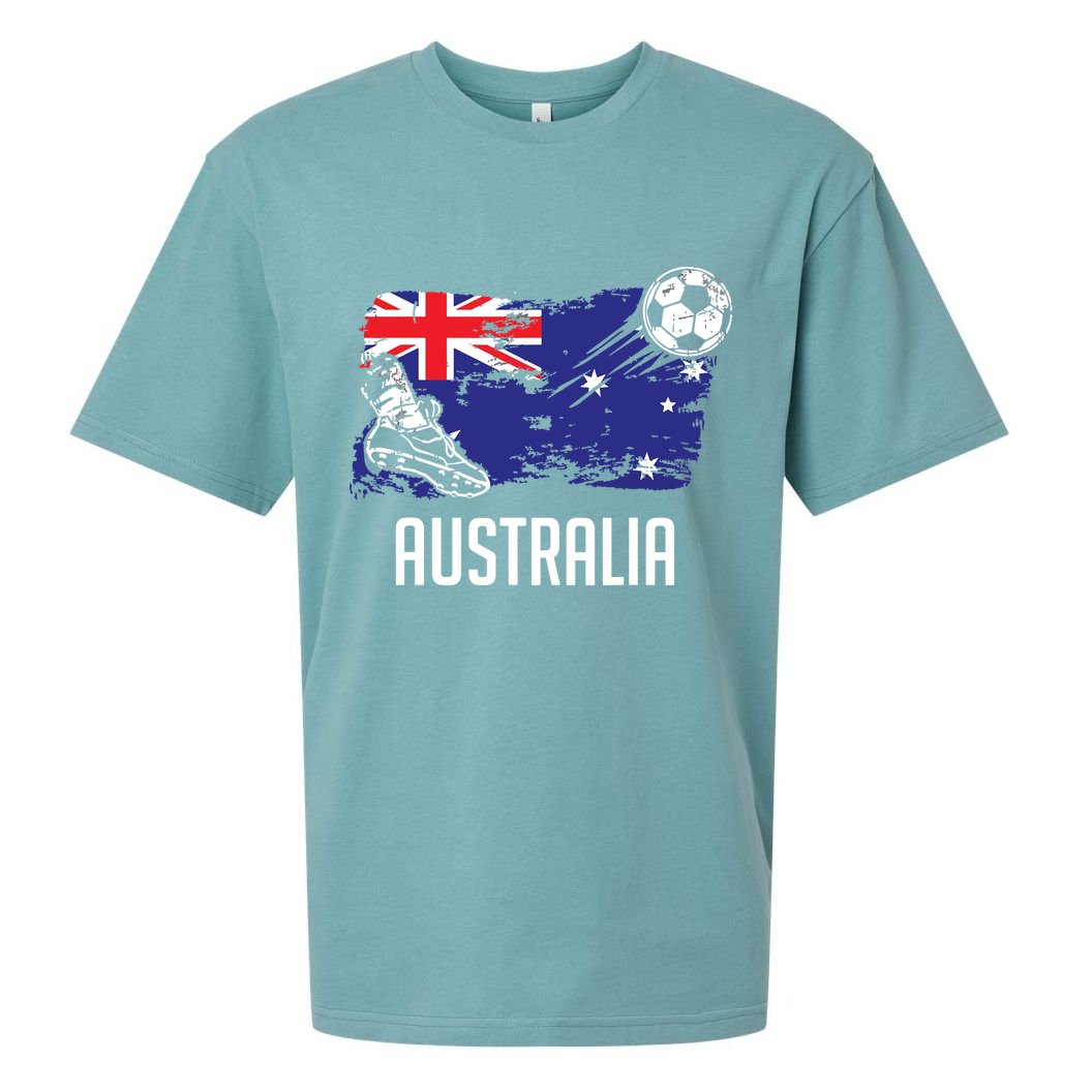 Australia Flag Jersey Australian Soccer Team Australian Sueded Cloud Jersey T-Shirt