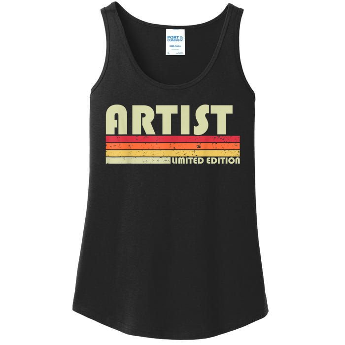 ARTIST Funny Job Title Profession Birthday Worker Idea Ladies Essential Tank