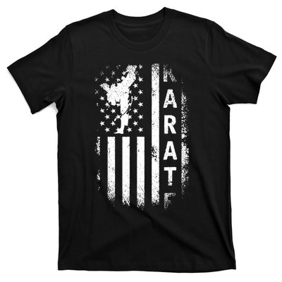 America Flag Japan Martial Arts Ninja Gift Karate T-Shirt