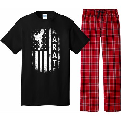 America Flag Japan Martial Arts Ninja Gift Karate Pajama Set