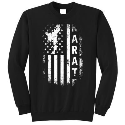 America Flag Japan Martial Arts Ninja Gift Karate Tall Sweatshirt