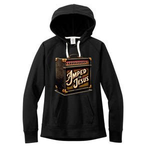 Amped for Jesus Christian Worship Music Praise and Faith Women's Fleece Hoodie