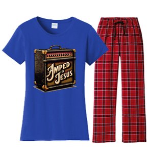 Amped for Jesus Christian Worship Music Praise and Faith Women's Flannel Pajama Set