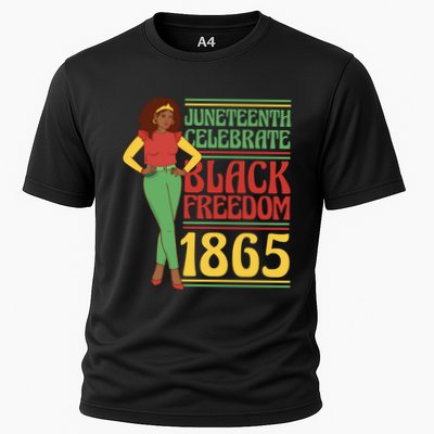 African Female Juneteenth Celebrate Black Freedom 1865 Performance Shirt
