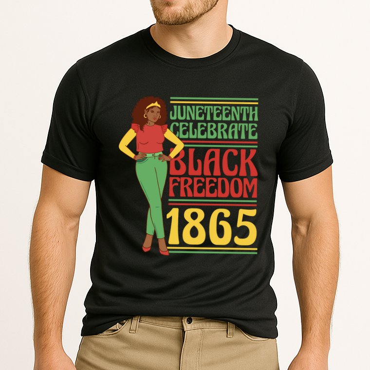 African Female Juneteenth Celebrate Black Freedom 1865 Cooling Performance Crew T-Shirt