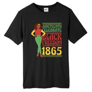 African Female Juneteenth Celebrate Black Freedom 1865 Tall Fusion ChromaSoft Performance T-Shirt