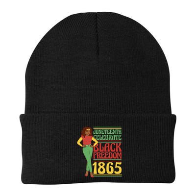 African Female Juneteenth Celebrate Black Freedom 1865 Beanie