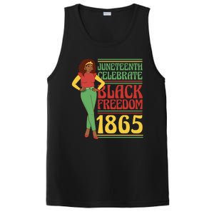 African Female Juneteenth Celebrate Black Freedom 1865 PosiCharge Competitor Tank