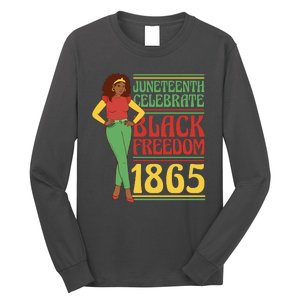 African Female Juneteenth Celebrate Black Freedom 1865 Long Sleeve Shirt