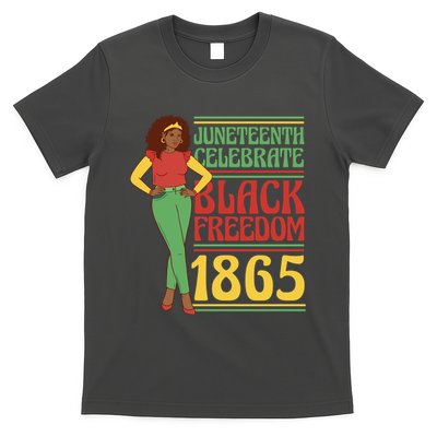 African Female Juneteenth Celebrate Black Freedom 1865 T-Shirt