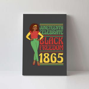 African Female Juneteenth Celebrate Black Freedom 1865 Canvas