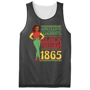 African Female Juneteenth Celebrate Black Freedom 1865 Mesh Reversible Basketball Jersey Tank