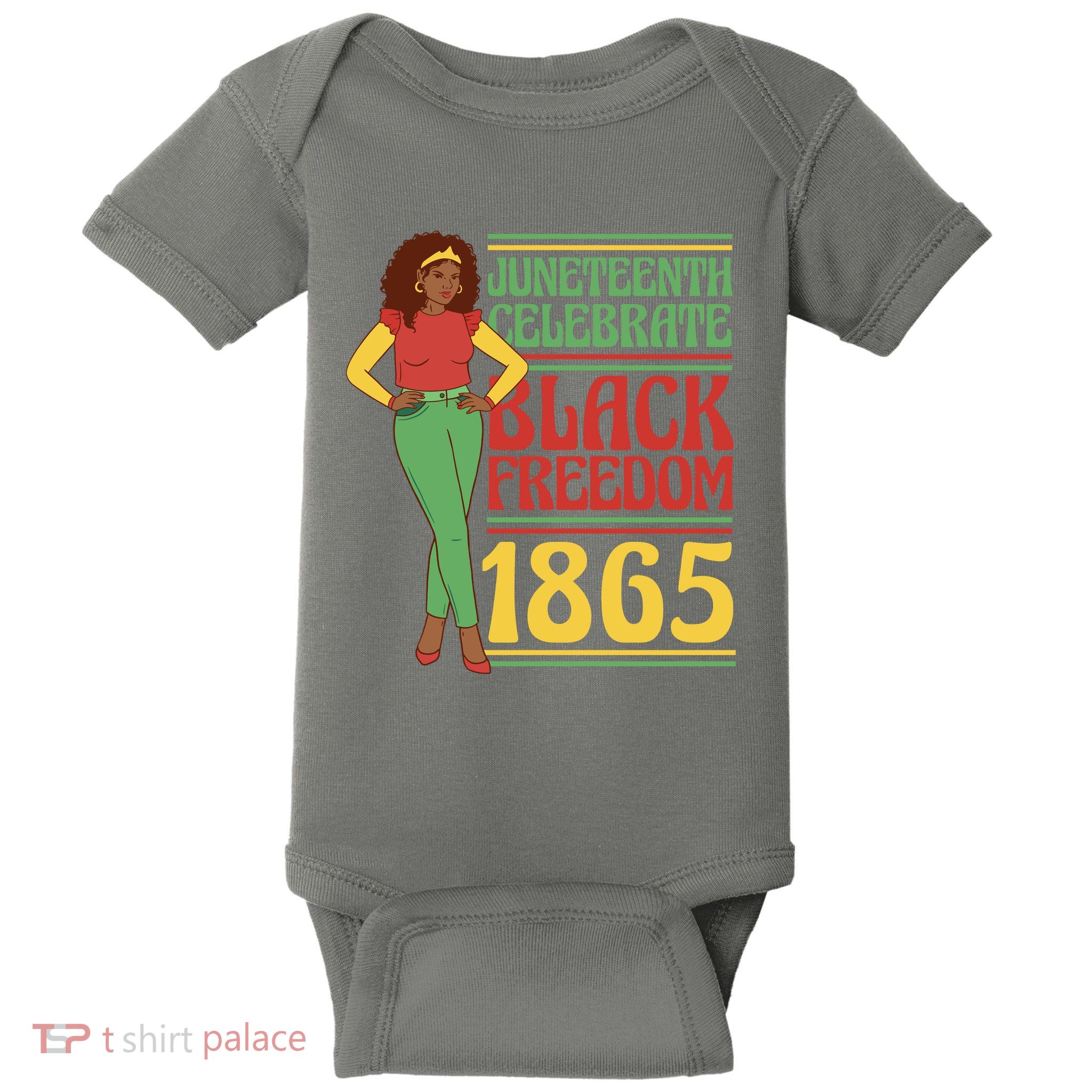 African Female Juneteenth Celebrate Black Freedom 1865 Baby Bodysuit