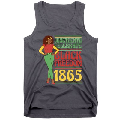 African Female Juneteenth Celebrate Black Freedom 1865 Tank Top