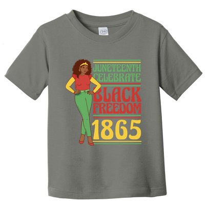 African Female Juneteenth Celebrate Black Freedom 1865 Toddler T-Shirt