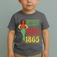 African Female Juneteenth Celebrate Black Freedom 1865 Toddler T-Shirt
