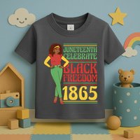 African Female Juneteenth Celebrate Black Freedom 1865 Toddler T-Shirt
