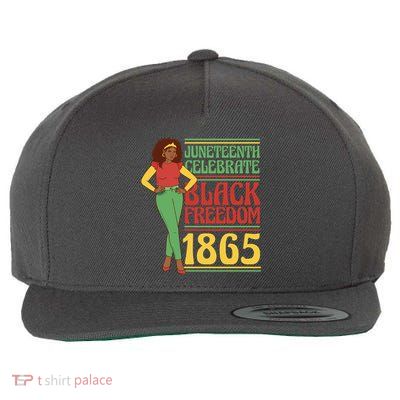 African Female Juneteenth Celebrate Black Freedom 1865 Wool Snapback Cap