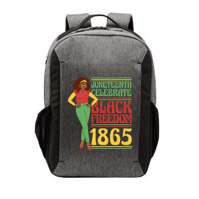 African Female Juneteenth Celebrate Black Freedom 1865 Vector Backpack