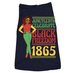 African Female Juneteenth Celebrate Black Freedom 1865 Doggie Tank