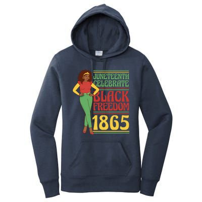 African Female Juneteenth Celebrate Black Freedom 1865 Women's Pullover Hoodie