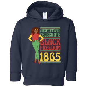 African Female Juneteenth Celebrate Black Freedom 1865 Toddler Hoodie