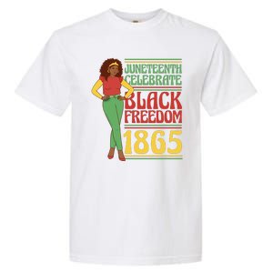 African Female Juneteenth Celebrate Black Freedom 1865 Garment-Dyed Heavyweight T-Shirt