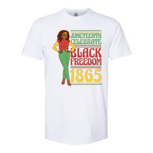 African Female Juneteenth Celebrate Black Freedom 1865 Softstyle CVC T-Shirt