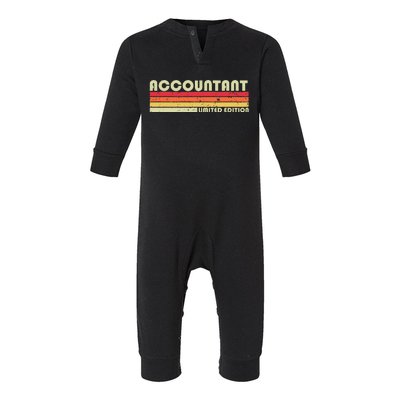 ACCOUNTANT Funny Job Title Profession Birthday Worker Idea Infant Fleece One Piece