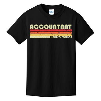 ACCOUNTANT Funny Job Title Profession Birthday Worker Idea Kids T-Shirt