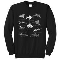 American Fighters Jets F22 Raptor F14 Tomcat Plane Sweatshirt