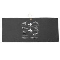 American Fighters Jets F22 Raptor F14 Tomcat Plane Large Microfiber Waffle Golf Towel