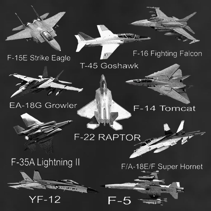 American Fighters Jets F22 Raptor F14 Tomcat Plane Golf Towel