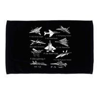 American Fighters Jets F22 Raptor F14 Tomcat Plane Microfiber Hand Towel