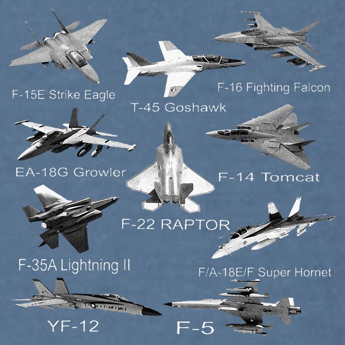 American Fighters Jets F22 Raptor F14 Tomcat Plane Garment-Dyed Sweatshirt