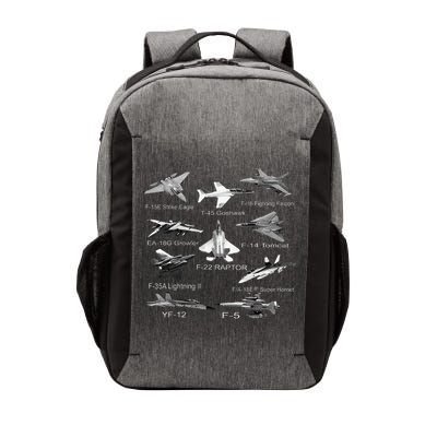 American Fighters Jets F22 Raptor F14 Tomcat Plane Vector Backpack