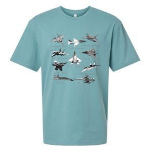 American Fighters Jets F22 Raptor F14 Tomcat Plane Sueded Cloud Jersey T-Shirt