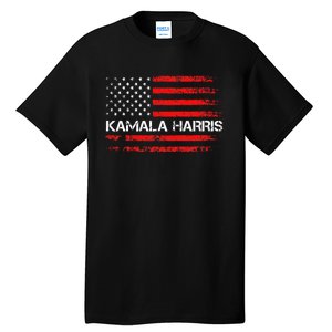 American Flag Kamala Harris 2024 President Election Tall T-Shirt