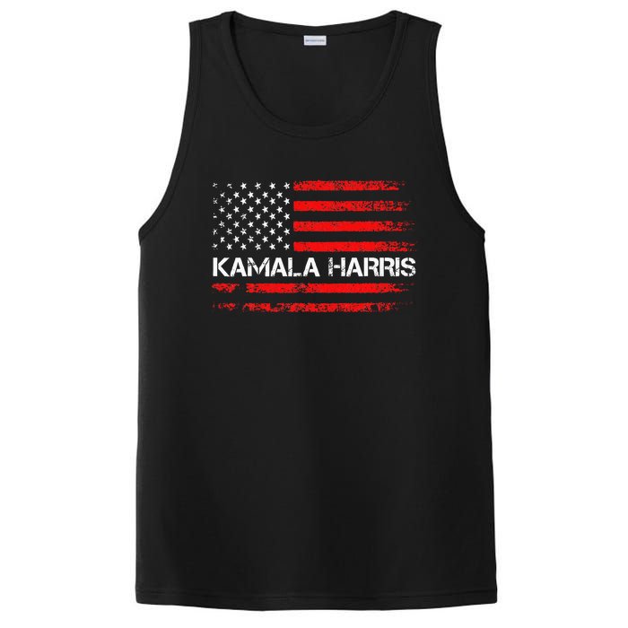 American Flag Kamala Harris 2024 President Election PosiCharge Competitor Tank