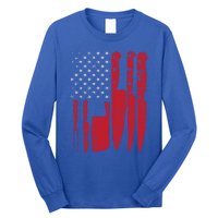 American Flag Kitchen Butcher Knife Set Funny Gift Long Sleeve Shirt